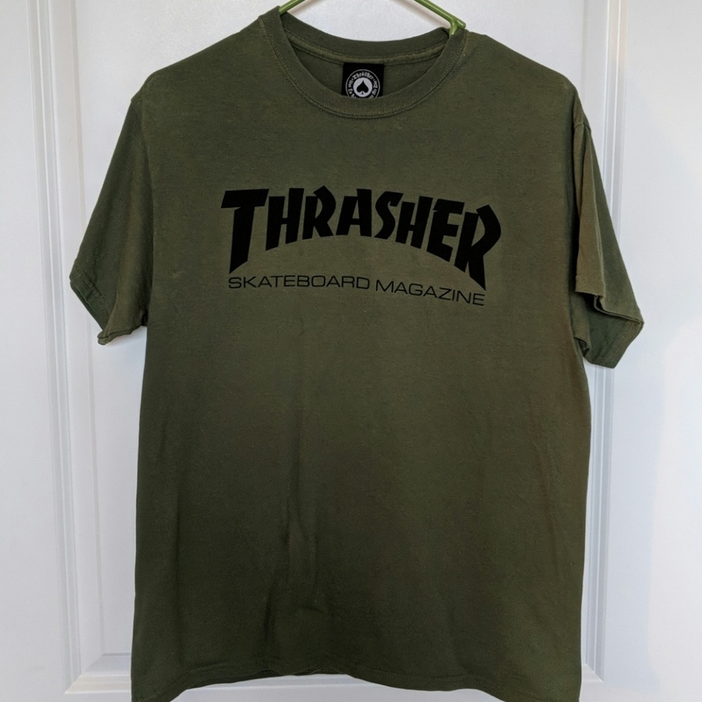 Thrasher Tee (olive)